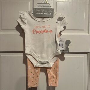 Baby Essentials “Pass me to Grandma” Onesie Set